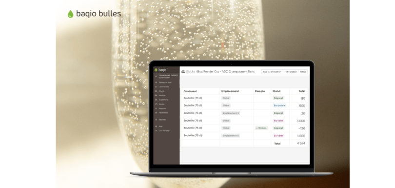 Revue de presse – &laquo;&nbsp;Baqio Bulles, un allié pour vendre et gérer les stocks de champagne encore plus vite&nbsp;!&nbsp;&raquo;